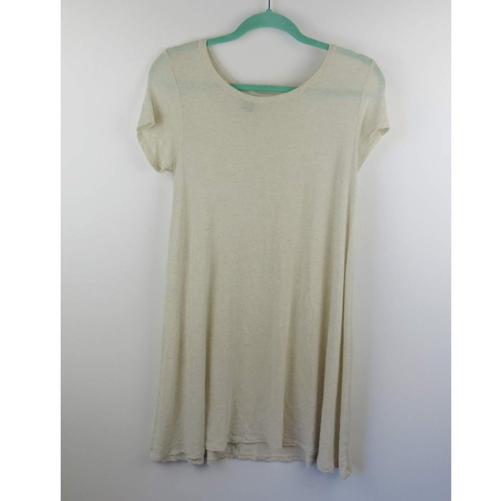 American Dream Linen Blend Shirt Dress sz S